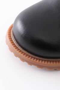 Lace Up Booties For Boys In Black - Essential Southern Charm