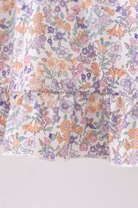 Floral Lace Ruffle Dress