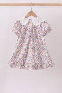 Floral Lace Ruffle Dress
