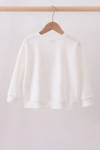 Cream Patriotic hand-sewn bow mom&me sweatshirt - Essential Southern Charm