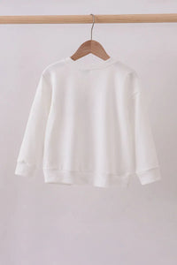 Cream Patriotic hand-sewn bow mom&me sweatshirt - Essential Southern Charm