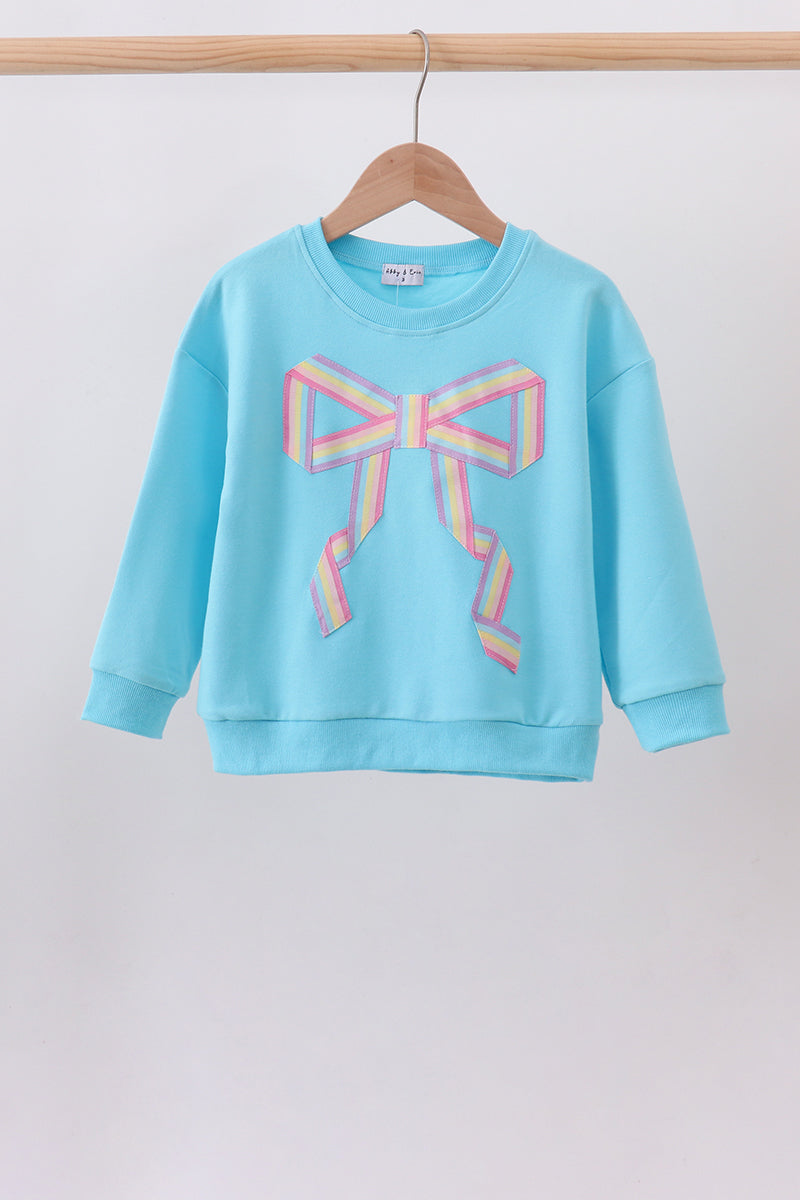 Bow hand-sewn mom&me sweatshirt
