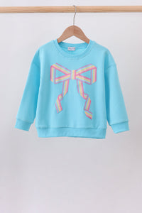 Bow hand-sewn mom&me sweatshirt