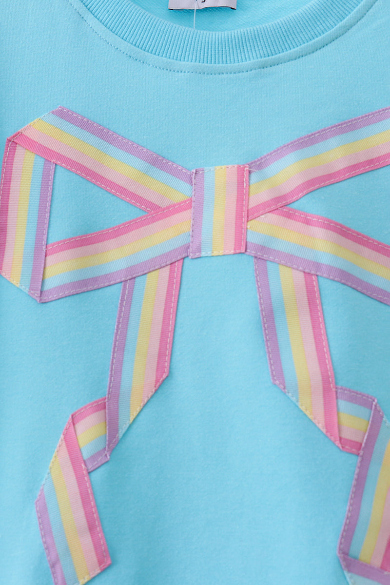 Bow hand-sewn mom&me sweatshirt