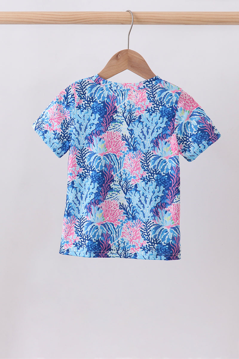 Marine creature print top