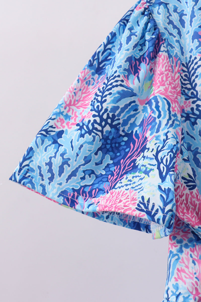 Marine creature print dress