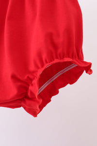 Flag embroidery seersucker bloomer set