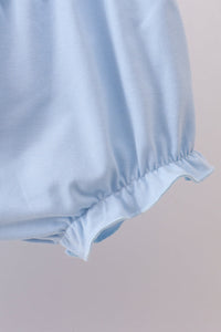 Flag smocked ruffle bloomer set