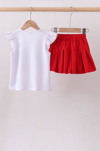 Sequin Bow skort set