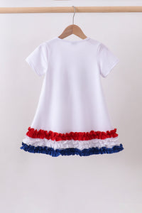 Sequin Bow ruffle dress