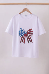 Sequin Bow mom&me top