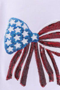 Sequin Bow mom&me top