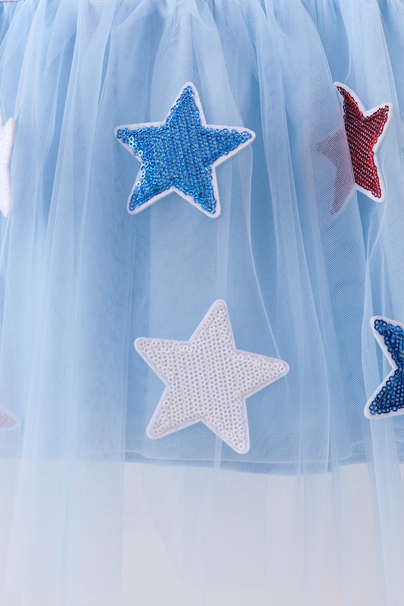 Sequin Bow tulle dress