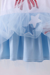 Sequin Bow tulle dress