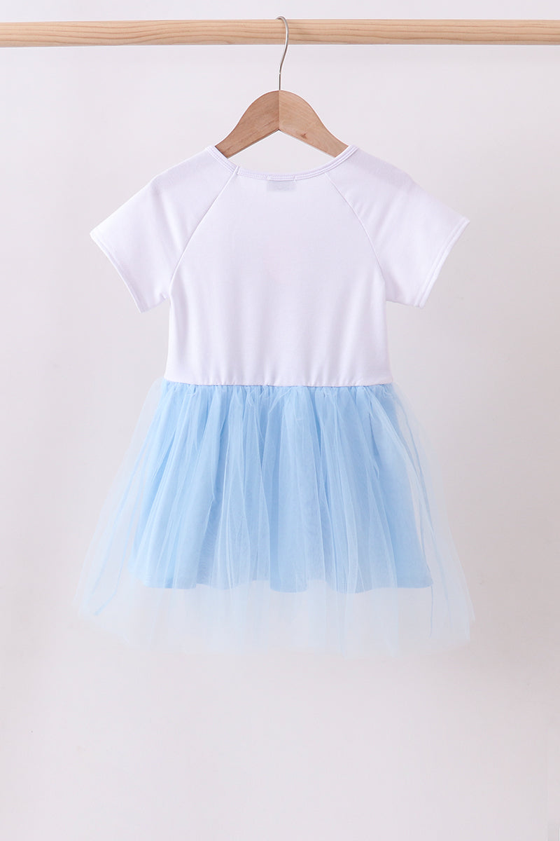 Sequin Bow tulle dress