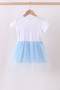 Sequin Bow tulle dress