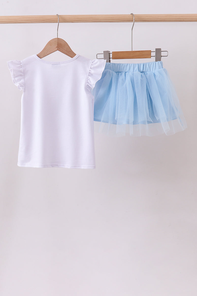 Sequin Bow skort set