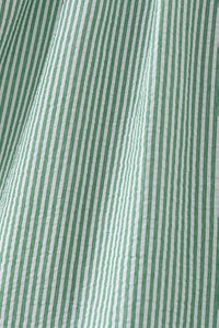 Watermelon Stripe Smocked Embroidered Seersucker Dress