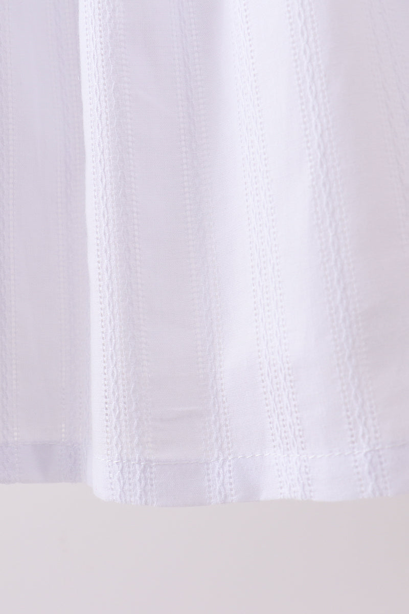Bow Smocked Jacquard Dress
