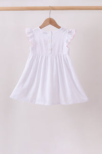 Bow Smocked Jacquard Dress