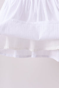 Bow Smocked Jacquard Ruffle Shorts Set