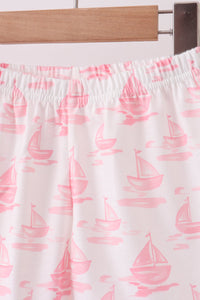Sailboat Embroidered Knit Set
