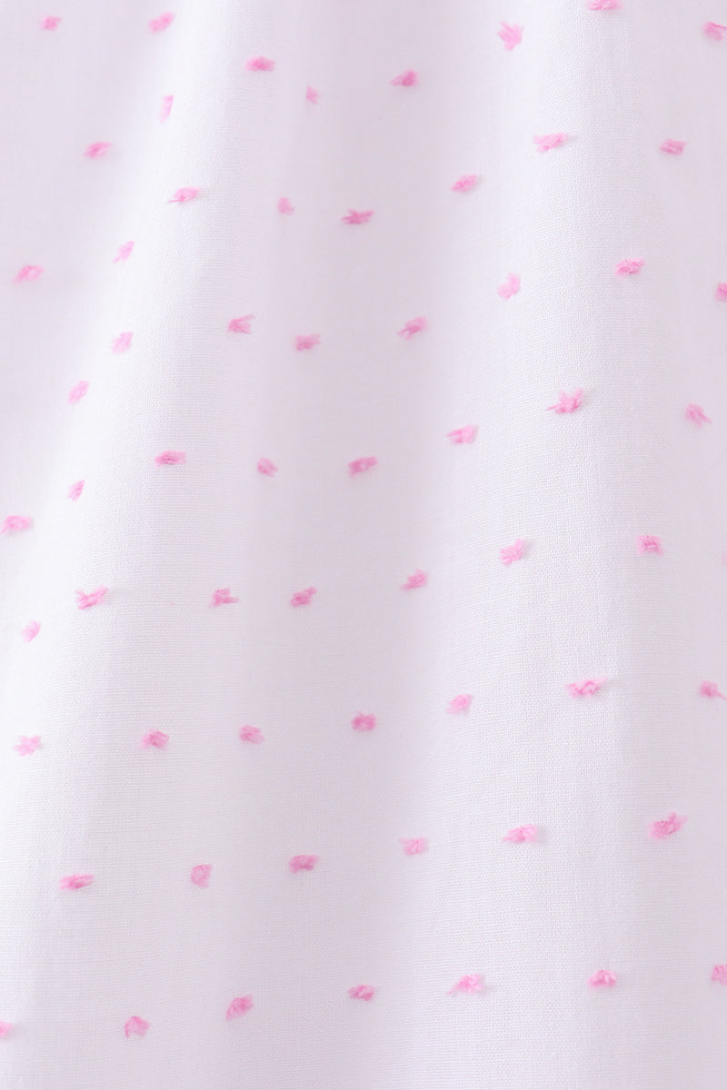 Bow Smocked Swiss Dot Shorts Set