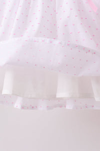 Bow Smocked Swiss Dot Shorts Set