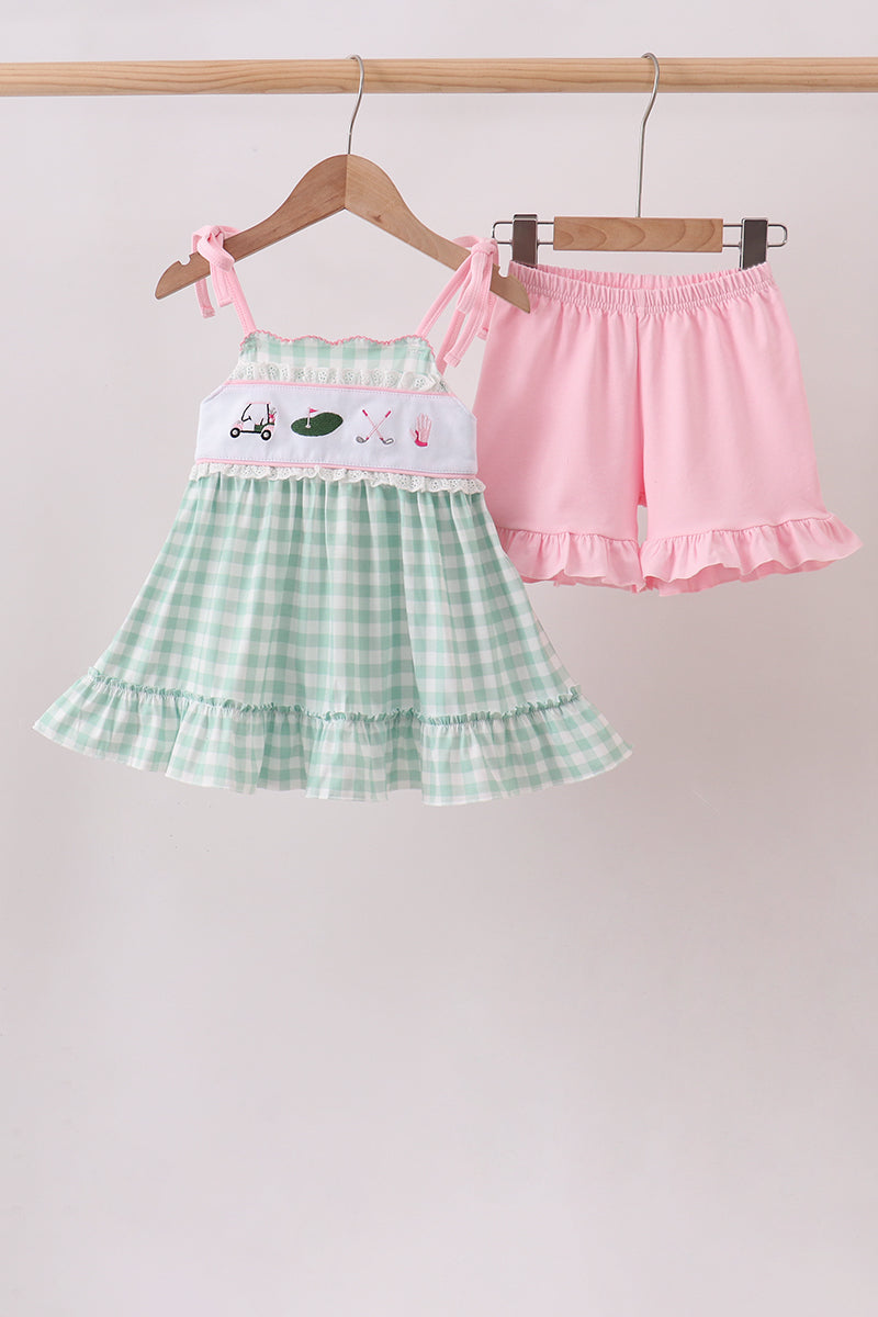 Golf Embroidered Ruffle Set