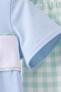 Golf Embroidered Gingham Set