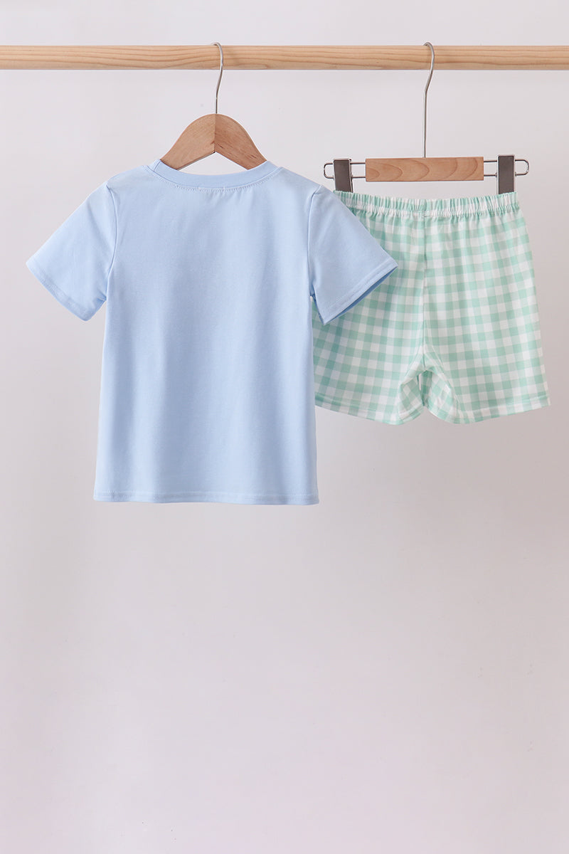 Golf Embroidered Gingham Set