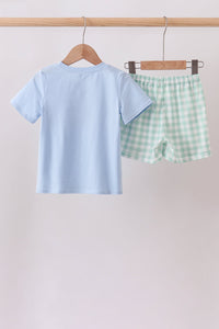 Golf Embroidered Gingham Set