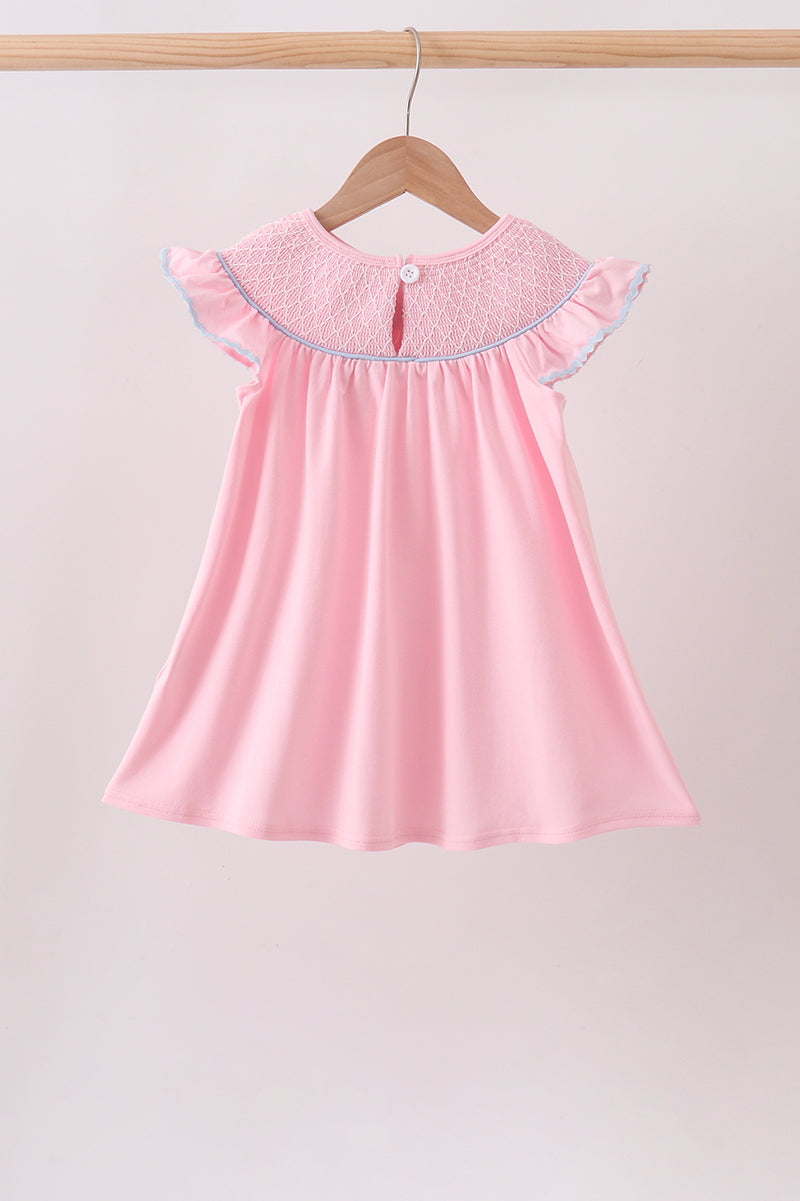 Hydrangea Bow Smocked Dress