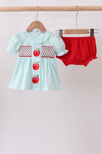 Apple Smocked Bloomer Set