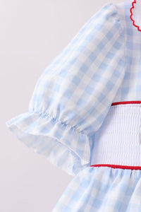 School Bus Smocked Ruffle Shorts Set