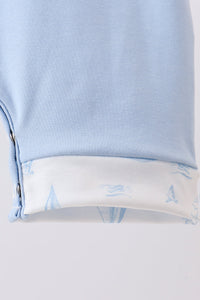 Sailboat Embroidered Jon Jon