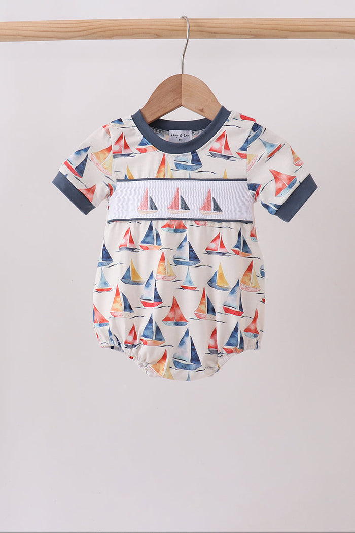 Sailboat Smocked Bubble