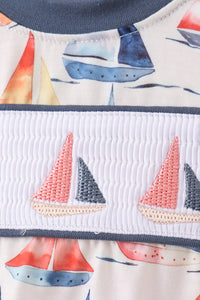 Sailboat Smocked Bubble