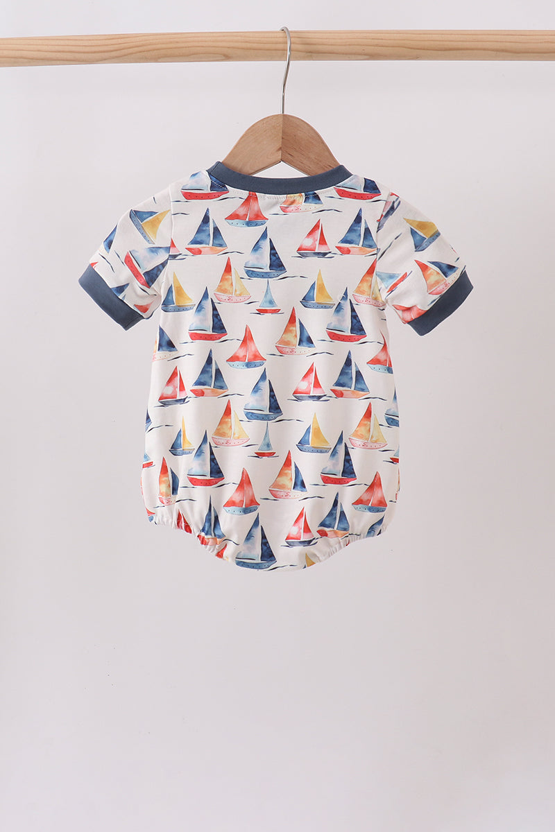 Sailboat Smocked Bubble