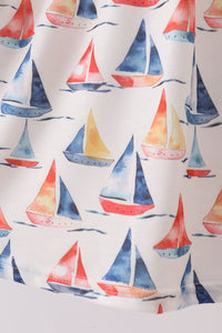 Sailboat Embroidered Dress
