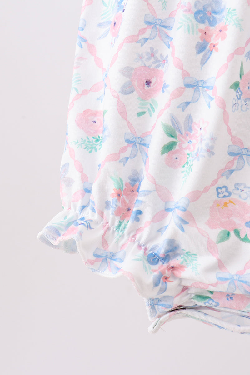 Floral Smocked Bubble