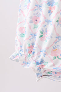 Floral Smocked Bubble