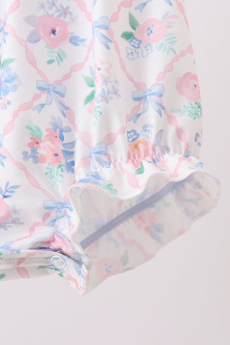 Floral Smocked Bubble