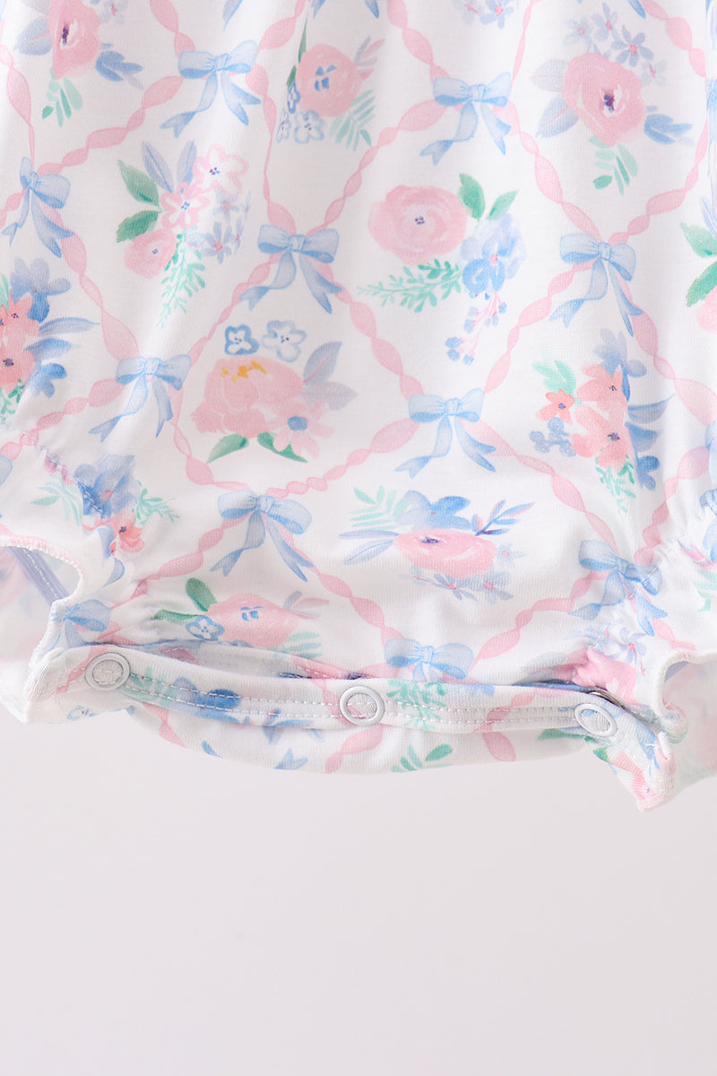 Floral Smocked Bubble