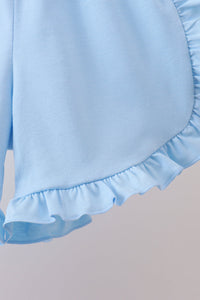 Floral Smocked Ruffle Shorts Set