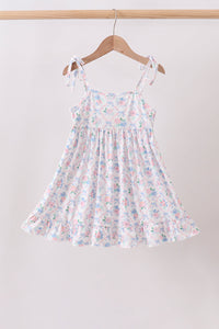 Floral Smocked Ruffle Dress