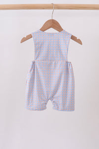 Apple Embroidered Plaid Jon Jon