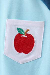 Apple Embroidered Top