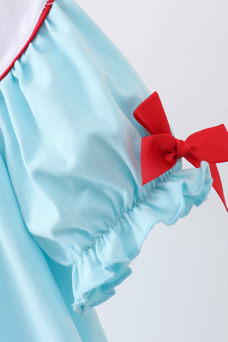 Apple Embroidered Dress