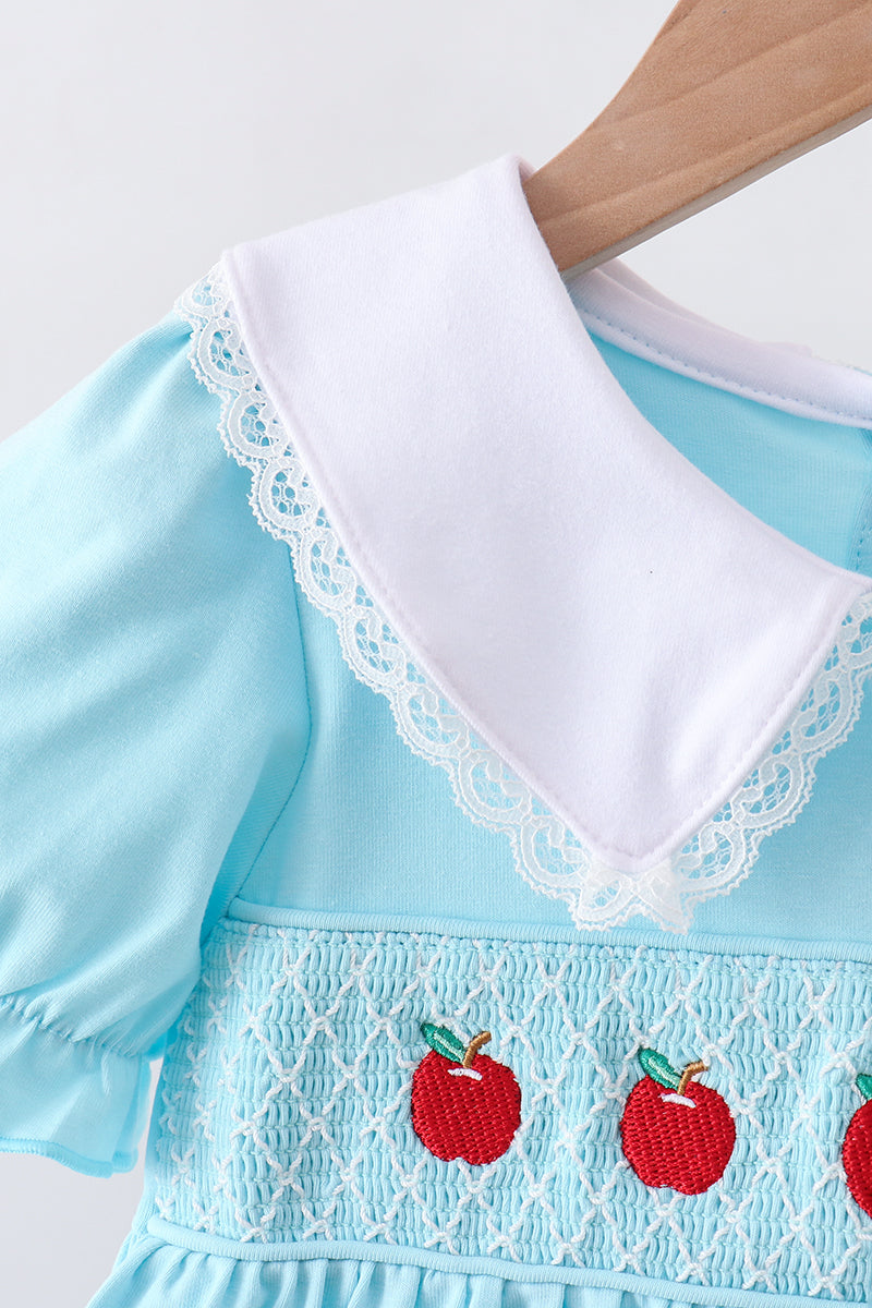 Apple Smocked Lace Dress